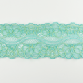 Spitzenband elastisch in seegrün zitrone