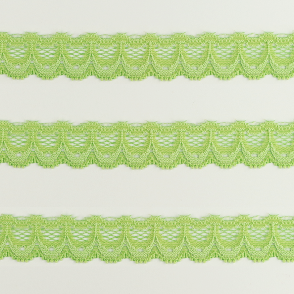 Spitzenband schmal elastisch in hellgrün