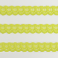 Spitzenband schmal elastisch in gelbgrün