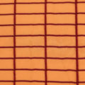 Microfaser Jersey fein matt orange dunkelrot kariert