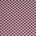 Baumwoll Jersey matt in weiss rot violett gemustert