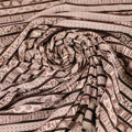 Microfaser glatt in rose braun gemustert